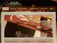 Tablet Screenshot of ellislawpc.com